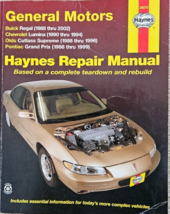 Haynes Repair Manual 38010 General Motors Buick Regal Chevy Lumina Olds Cutlass - £5.45 GBP