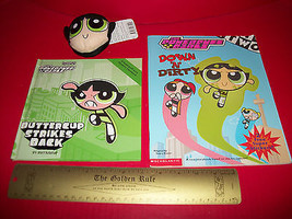Power Puff Girls Book Set Buttercup Teacher Pet Toy Scholastic Sticker Storybook - £15.41 GBP