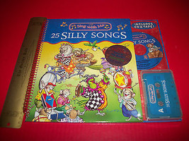Education Gift Song Book Set Sing With Me Silly Songs CD Audio Tape Music Lyric  - £15.00 GBP
