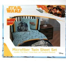 1 Count Jay Franco &amp; Sons Disney Star Wars Super Soft Microfiber Twin Sheet Set - £25.07 GBP