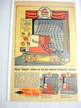 1964 Color Ad Sawyer&#39;s Tru-Vue Playtime Theatre &amp; Casper Theatre - £6.38 GBP