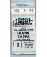 Frank Zappa Ticket Stub November 3 1984 Stony Brook New York - £77.11 GBP