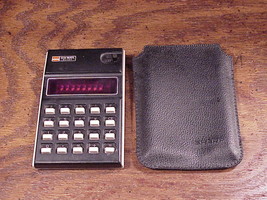 Vintage Sharp ELSI Mate EL-104 Red LED Calculator, with case, made in Japan - £7.80 GBP