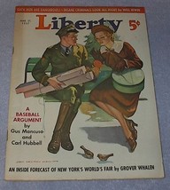 Liberty Magazine March 27,1937 Mancuso Baseball - £9.40 GBP