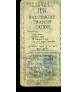 BALTIMORE TRANSIT GUIDE vintage Viaduct-Halethorpe January 1940 Bus Sche... - €8,59 EUR
