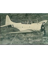 DAUNTLESS vintage WWII-era U.S. Army/Navy plane 5&quot; x 8&quot; photo card - £7.77 GBP