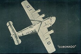 CORONADO vintage WWII-era U.S. Army/Navy plane 5&quot; x 8&quot; photo card - £7.78 GBP