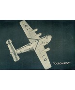 CORONADO vintage WWII-era U.S. Army/Navy plane 5&quot; x 8&quot; photo card - €8,54 EUR