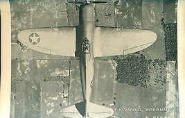 P47 Republic Thunderbolt Vintage Wwi Iera U.S. Army/Navy Plane 5" X 8" Photo Card - $9.89