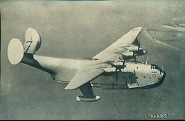 MARS vintage WWII-era U.S. Army/Navy plane 5&quot; x 8&quot; photo card - £7.73 GBP