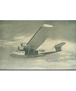 CATALINA vintage WWII-era U.S. Army/Navy plane 5&quot; x 8&quot; photo card - £7.77 GBP