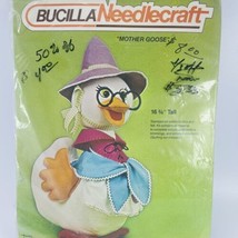 Bucilla Needlecraft MOTHER GOOSE 16 3/4&quot; Tall Nursery Stuffed Animal Kit - £13.80 GBP