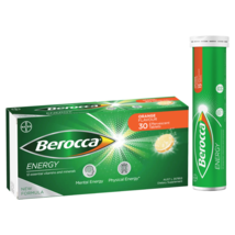 Berocca Energy 30 Effervescent Tablets – Orange Flavour - £72.96 GBP