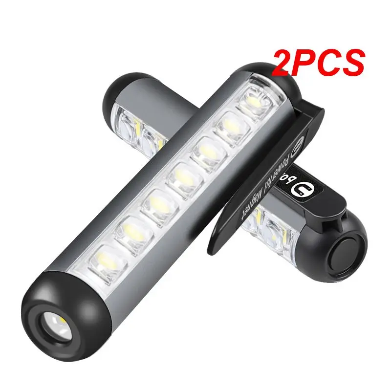 2PCS Pen Holder Flashlight Mini Portable 7 COB Side Light Waterproof Flashlight - £14.41 GBP+