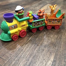 Little People Musical Zoo Train 77948 Fisher Price w/ 4 characters - £11.94 GBP