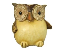 Yankee Candle Owl Votive Candle Holder 2011 Woodland Rustic Glass Insert 3.5 in - £7.71 GBP
