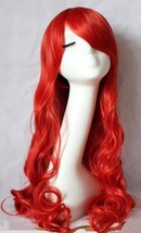 THE LITTLE MERMAID Ariel Curly wave red wig cosplay wig anime peluca hair - $35.00