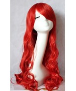 THE LITTLE MERMAID Ariel Curly wave red wig cosplay wig anime peluca hair - £27.52 GBP