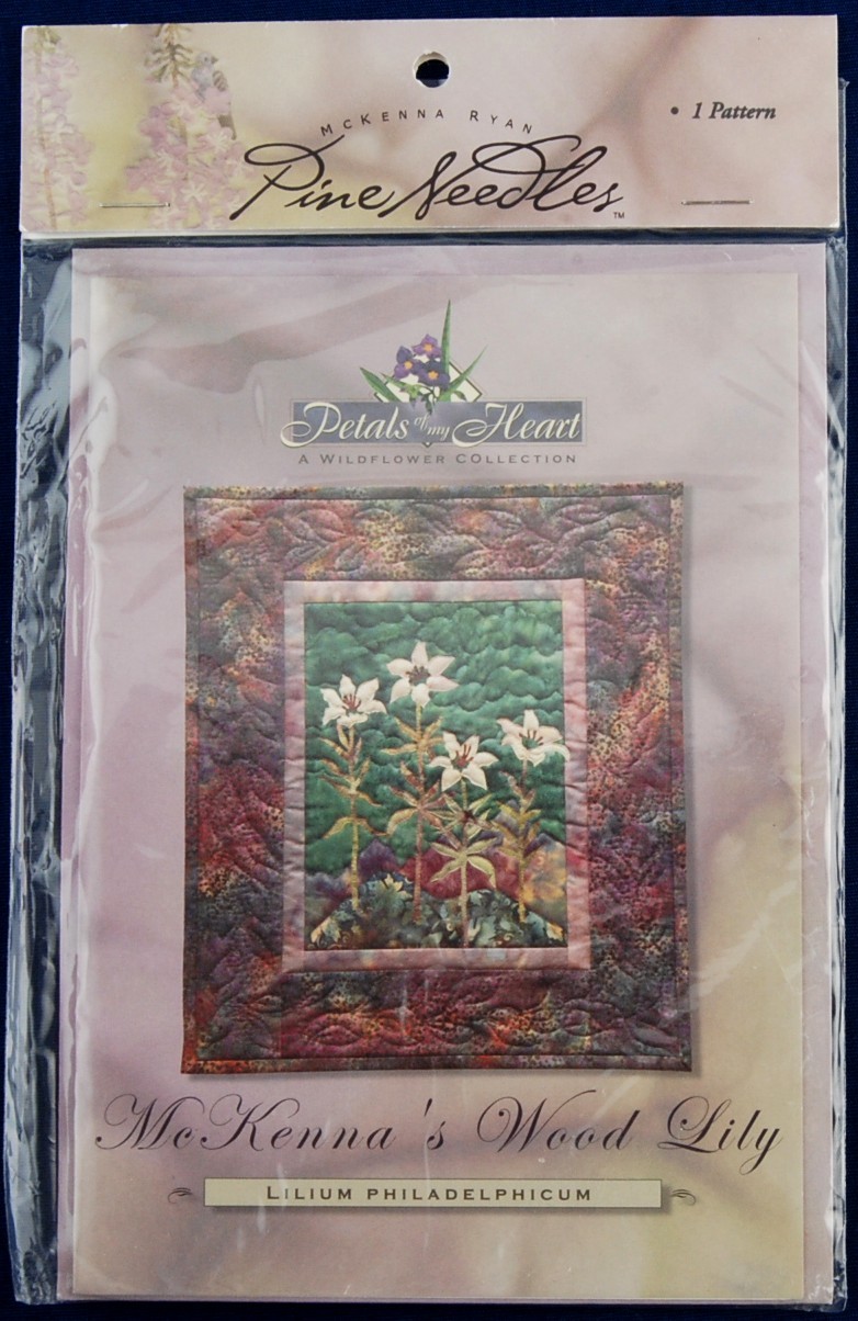 McKenna Ryan Applique Quilt Block Pattern #3 Wood Lily New Pine Needles - $5.00