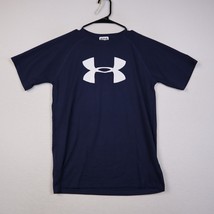 Under Armour Loose Fit TShirt Youth L Blue Short Sleeve Casual Sports Tr... - £8.68 GBP