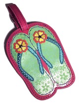 Vinyl Hawaiian Slippers Sandals Luggage ID Tag - $14.99