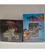 Banjo Kazooie Jiggy Piece And Character Sculpture Ingot Figurine Metal Cards Set - $56.11