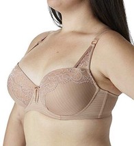 Ashley Graham Womens Intimate Showstopper Bra,Size 34DD,Cappuccino - £46.60 GBP