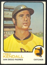 San Diego Padres Fred Kendall 1973 Topps Baseball Card #221 vg - £0.39 GBP