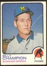 Milwaukee Brewers Billy Champion 1973 Topps Baseball Card #74 good - £0.39 GBP
