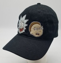 Rick and Morty Adult Swim Brand Black Adjustable Strapback Men&#39;s Hat Ver... - £13.69 GBP