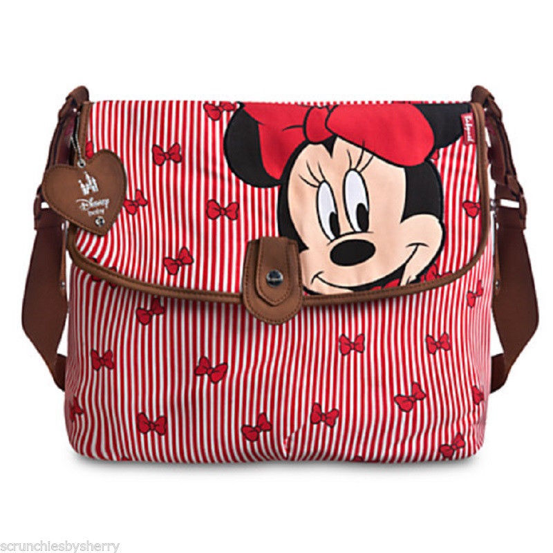 Primary image for Disney Store Minnie Mouse Diaper Bag Babymel Red New