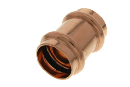 JW Press 50155 1/2&quot; Double Press Copper Coupling No-Stop (Pack of 10) - £31.45 GBP