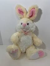 Inter-American Products plush 2013 white cream pink bunny rabbit Easter ... - £13.44 GBP