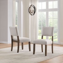 DINING ROOM CHAIRS THOMASVILLE MODERN COMFORTABLE UPHOLSTERED FABRIC LIG... - £183.56 GBP