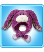 Authentic Pillow Pets Bunny Purple Hat Plush Toy Gift - $34.23 CAD