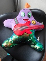 LWT Star Shaped Doll With Guitar Plush Stuffed Animal Toy 12&quot; tall - £5.45 GBP