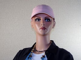 Pastel Pink Cotton Washed Twill Cap ~ Adjustable Fit ~ Breast Cancer Awareness - £7.05 GBP