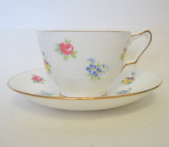 Crown Staffordshire Teacup and Saucer Set - £15.46 GBP