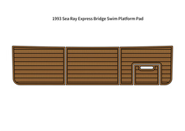 1993 Sea Ray Express Bridge Swim Platform Pad Boat EVA Foam Teak Deck Floor Mat - £355.57 GBP