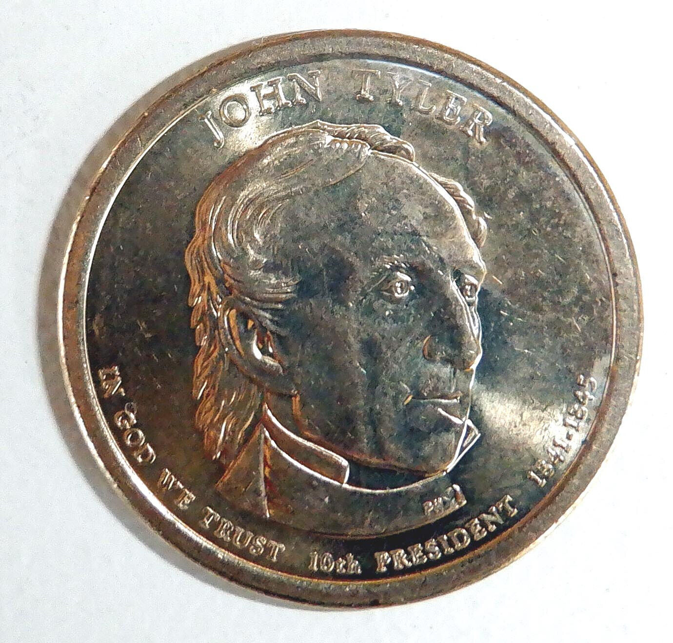 2009 D - John Tyler $1 One Dollar Coin - 10th President - $3.00