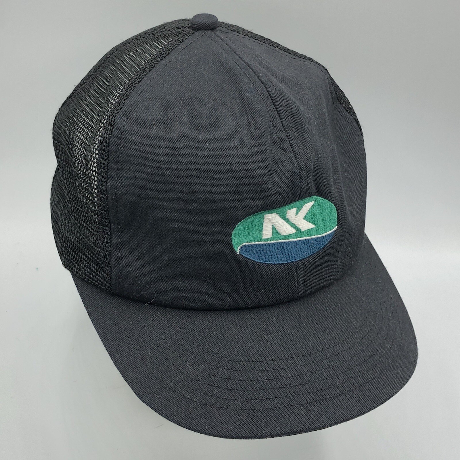 Vintage NK Northrup King Seeds Mesh Embroidered Snapback Hat Cap K Products USA Item image 5