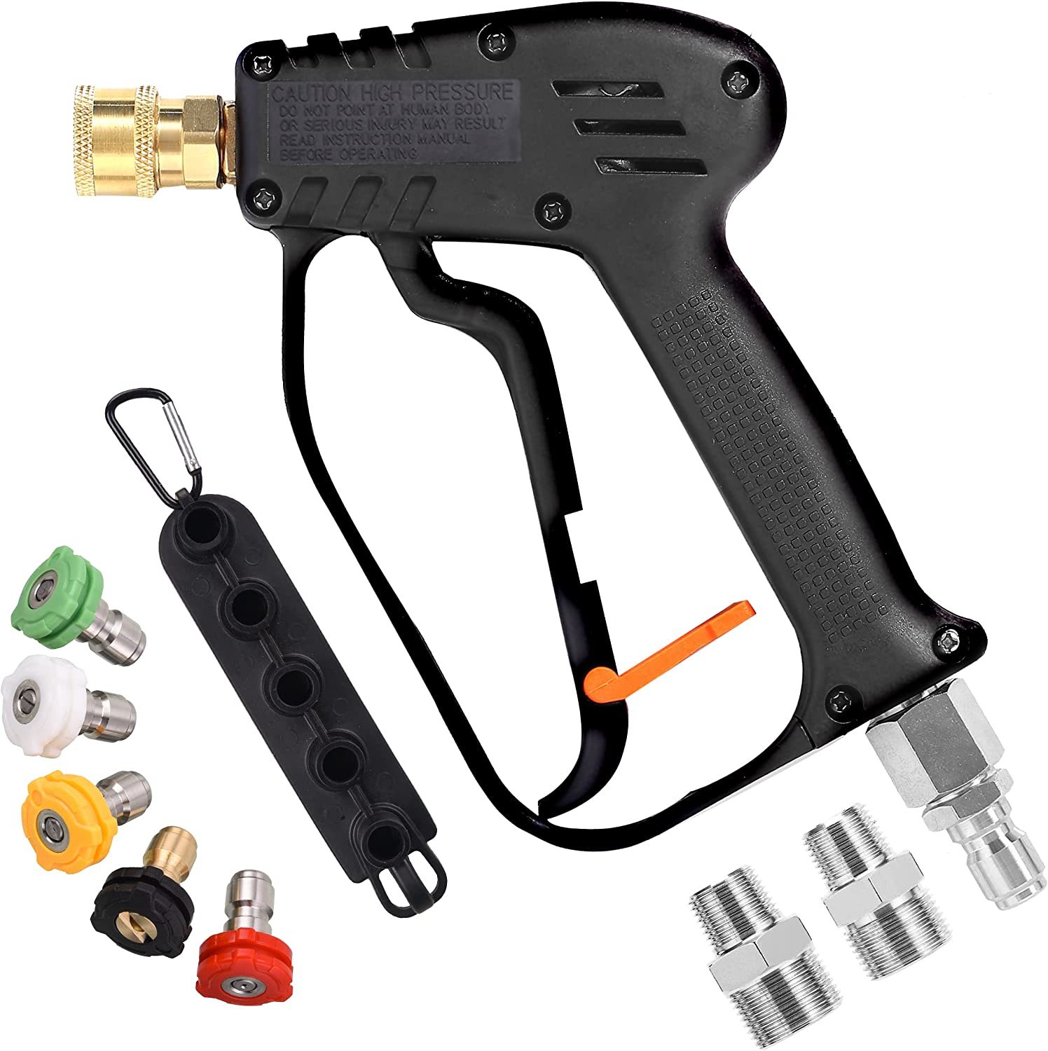 Pressure Washer With Swivel, Short Power Washer With Five Spray Nozzle T... - $46.92