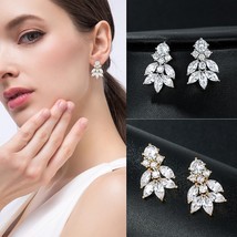 New Arrival High Quality Marquise Lead Cubic Zirconia Crystal Drop Earrings for  - £7.38 GBP