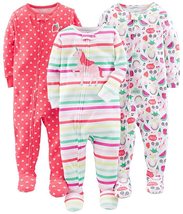 Simple Joys by Carters 3-Pack Snug Fit Footed Cotton Pajamas, 12 Months - £29.10 GBP