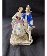 antique german porcelain figurine pair of lovers. Marked . - £62.14 GBP