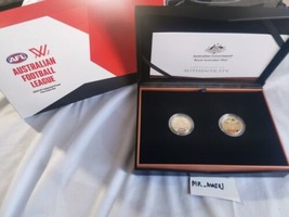 2024 AFL AFLW $1 Coloured Proof 2 Coin Set In Box Royal Australian Mint ... - $77.33