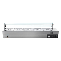 VEVOR 60QT Commercial Food Warmer, 5-Pan Electric Steam Table with Glass... - €198,28 EUR