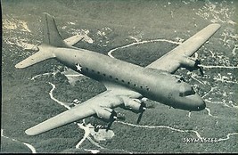SKYMASTER vintage WWII-era US Army/Navy plane 5&quot; x 8&quot; photo card - £7.81 GBP