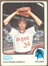 California Angels Rudy May 1973 Topps Baseball Card #102 fair/good - £0.39 GBP