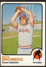 Texas Rangers Pete Broberg 1973 Topps Baseball Card #162 vg/ex - £0.39 GBP